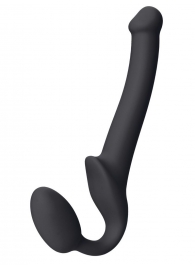 Черный безремневой страпон Silicone Bendable Strap-On S - Strap-on-me - купить с доставкой #SOTBIT_REGIONS_UF_V_REGION_NAME#