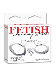 Металлические наручники Beginner s Metal Cuffs - Pipedream - купить с доставкой в Ессентуках