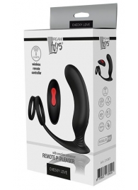 Черный массажер простаты REMOTE P-PLEASER - Dream Toys - в Ессентуках купить с доставкой