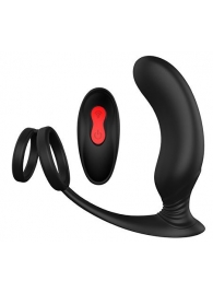 Черный массажер простаты REMOTE P-PLEASER - Dream Toys - в Ессентуках купить с доставкой