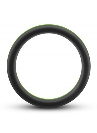 Черно-зеленое эрекционное кольцо Silicone Go Pro Cock Ring - Blush Novelties - в Ессентуках купить с доставкой