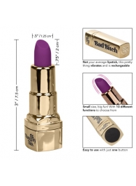 Мини-вибратор в виде тюбика помады Naughty Bits Bad Bitch Lipstick Vibrator - California Exotic Novelties