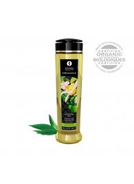 Массажное масло Organica с ароматом зеленого чая - 240 мл. - Shunga - купить с доставкой в Ессентуках