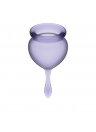 Набор фиолетовых менструальных чаш Feel good Menstrual Cup - Satisfyer - купить с доставкой в Ессентуках