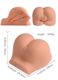 Телесная вагина с двумя отверстиями - SHEQU - в Ессентуках купить с доставкой