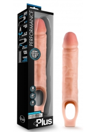 Телесный реалистичный фаллоудлинитель 10 Inch Silicone Cock Sheath Penis Extender - 25,4 см. - Blush Novelties - в Ессентуках купить с доставкой