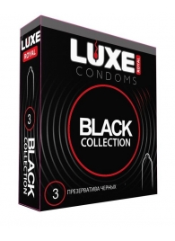 Черные презервативы LUXE Royal Black Collection - 3 шт. - Luxe - купить с доставкой в Ессентуках