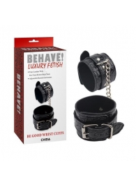 Черные наручники Be good Wrist Cuffs - Chisa - купить с доставкой в Ессентуках