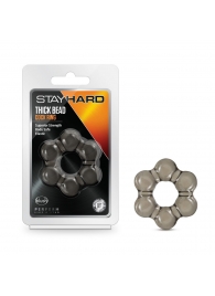 Дымчатое эрекционное кольцо Stay Hard Thick Bead Cock Ring - Blush Novelties - в Ессентуках купить с доставкой