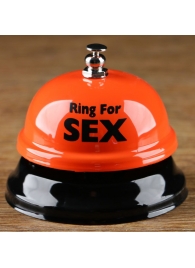 Настольный звонок RING FOR SEX - Сима-Ленд - купить с доставкой в Ессентуках