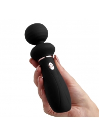 Черный вибратор So Divine Relax Portable Massage Wand - 24 см. - So divine