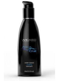 Охлаждающий лубрикант на водной основе Wicked AQUA CHILL - 60 мл. - Wicked - купить с доставкой в Ессентуках