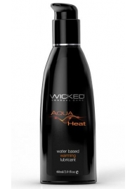 Согревающий лубрикант на водной основе Wicked AQUA HEAT - 60 мл. - Wicked - купить с доставкой в Ессентуках