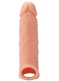 Телесная насадка EXTENDER WITH BALL STRAP 6.5 - 17 см. - Dream Toys - в Ессентуках купить с доставкой