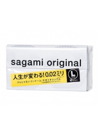 Презервативы Sagami Original 0.02 L-size увеличенного размера - 10 шт. - Sagami - купить с доставкой в Ессентуках