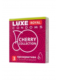 Презервативы с ароматом вишни LUXE Royal Cherry Collection - 3 шт. - Luxe - купить с доставкой в Ессентуках