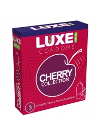 Презервативы с ароматом вишни LUXE Royal Cherry Collection - 3 шт. - Luxe - купить с доставкой в Ессентуках