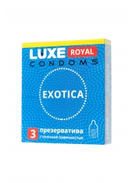 Текстурированные презервативы LUXE Royal Exotica - 3 шт. - Luxe - купить с доставкой в Ессентуках