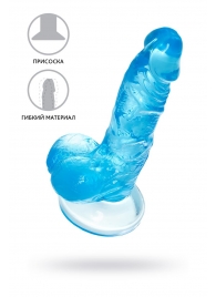 Голубой реалистичный фаллоимитатор Indy - 15,8 см. - A-toys купить с доставкой в интернет-магазине Orgasmix в Ессентуках Голубой реалистичный фаллоимитатор Indy - 15,8 см. - A-toys