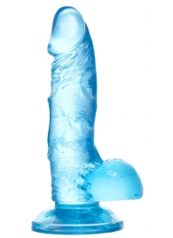 Голубой реалистичный фаллоимитатор Indy - 15,8 см. - A-toys купить с доставкой в интернет-магазине Orgasmix в Ессентуках Голубой реалистичный фаллоимитатор Indy - 15,8 см. - A-toys