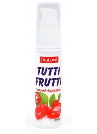 Гель-смазка Tutti-frutti со вкусом барбариса - 30 гр. - Биоритм - купить с доставкой в Ессентуках