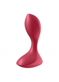 Красный вибромассажёр простаты Satisfyer Backdoor Lover - 14 см. - Satisfyer - в Ессентуках купить с доставкой