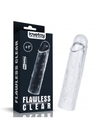 Прозрачная насадка-удлинитель Flawless Clear Penis Sleeve Add 1 - 15,5 см. - Lovetoy - в Ессентуках купить с доставкой