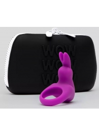 Фиолетовое эрекционное виброкольцо Happy Rabbit Cock Ring Kit - Happy Rabbit - в Ессентуках купить с доставкой