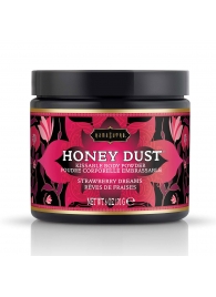 Пудра для тела Honey Dust Body Powder с ароматом клубники - 170 гр. - Kama Sutra - купить с доставкой в Ессентуках