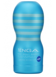 Мастурбатор с охлаждающей смазкой TENGA Original Vacuum Cup Cool - Tenga - в Ессентуках купить с доставкой