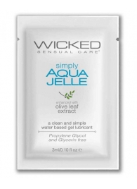 Гель-лубрикант Simply Aqua Jelle - 3 мл. - Wicked - купить с доставкой в Ессентуках