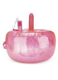 Розовая надувная подушка для секса в вибратором - Lux Fetish - купить с доставкой в Ессентуках