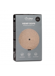 Пеньковая веревка для связывания Hemp Rope - 5 м. - Easy toys - купить с доставкой в Ессентуках