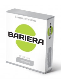 Ультратонкие презервативы Bariera Ultra Thin - 3 шт. - Bariera - купить с доставкой в Ессентуках