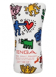 Мастурбатор-туба Keith Haring Soft Tube CUP - Tenga - в Ессентуках купить с доставкой