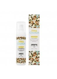 Разогревающее массажное масло с ароматом пина колада Gourmet Pina Colada - 50 мл. - Exsens - купить с доставкой в Ессентуках