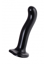 Черный стимулятор для пар P G-Spot Dildo Size M - 18 см. - Strap-on-me - в Ессентуках купить с доставкой