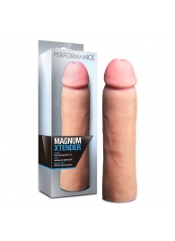 Телесная фаллическая насадка на пенис Magnum Xtender - 23 см. - Blush Novelties - в Ессентуках купить с доставкой