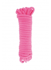 Розовая веревка для связывания Sweet Caress Rope - 10 метров - Sweet Caress - купить с доставкой в Ессентуках