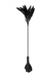 Двусторонний стек-щекоталка Sweet Caress Feather Whip - 58 см. - Sweet Caress - купить с доставкой в Ессентуках