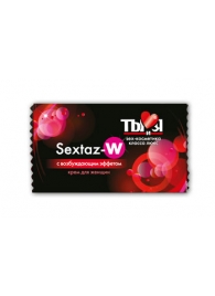 Возбуждающий крем для женщин Sextaz-W в одноразовой упаковке - 1,5 гр. - Биоритм - купить с доставкой #SOTBIT_REGIONS_UF_V_REGION_NAME#