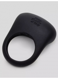 Черное эрекционное виброкольцо Sensation Rechargeable Vibrating Love Ring - Fifty Shades of Grey - в Ессентуках купить с доставкой