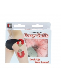 Металлические наручники с розовой меховой опушкой METAL HANDCUFF WITH PLUSH PINK - Dream Toys - купить с доставкой в Ессентуках