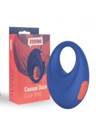 Синее эрекционное кольцо RRRING Casual Date Cock Ring - FeelzToys - в Ессентуках купить с доставкой