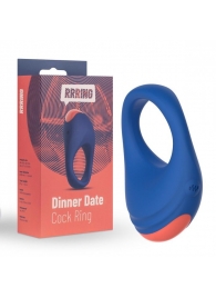 Синее эрекционное кольцо RRRING Dinner Date Cock Ring - FeelzToys - в Ессентуках купить с доставкой