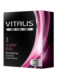 Ультратонкие презервативы VITALIS PREMIUM super thin - 3 шт. - Vitalis - купить с доставкой в Ессентуках