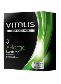 Презервативы увеличенного размера VITALIS PREMIUM x-large - 3 шт. - Vitalis - купить с доставкой в Ессентуках