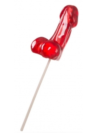 Красный леденец в форме фаллоса со вкусом виски - Sosuчki - купить с доставкой в Ессентуках