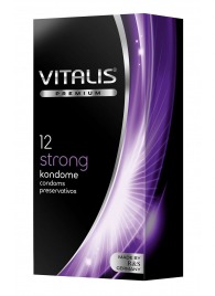 Презервативы с утолщённой стенкой VITALIS PREMIUM strong - 12 шт. - Vitalis - купить с доставкой в Ессентуках