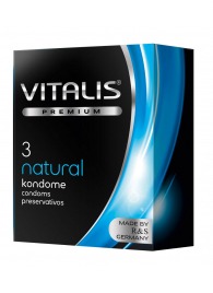 Классические презервативы VITALIS PREMIUM natural - 3 шт. - Vitalis - купить с доставкой в Ессентуках